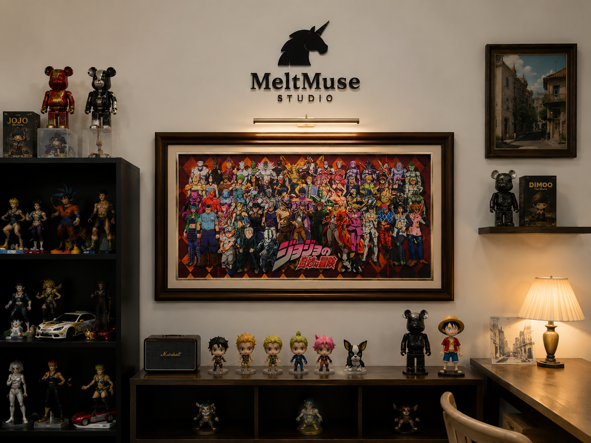 JoJo Stand Users and Stands Collection 3D framed artwork – main product image