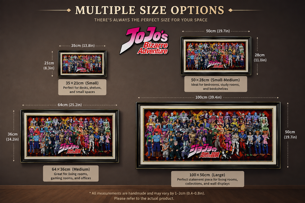 JoJo’s Bizarre Adventure All-Star Framed Art | Anime Collector Wall Display