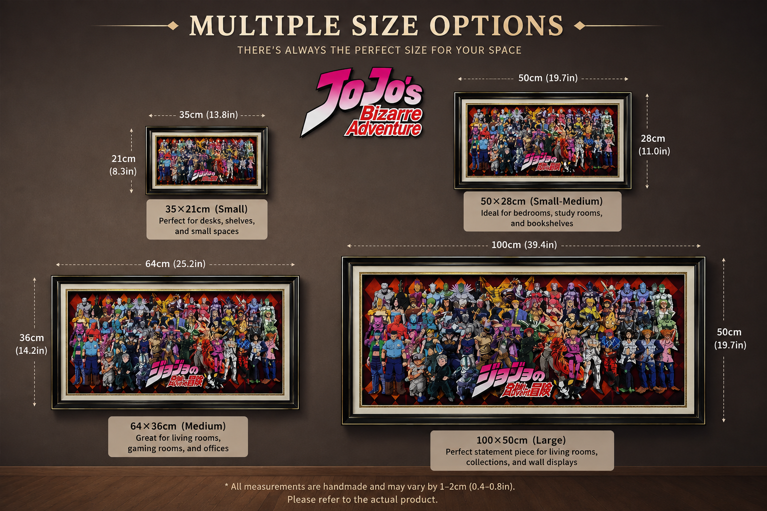 JoJo’s Bizarre Adventure All-Star Framed Art | Anime Collector Wall Display
