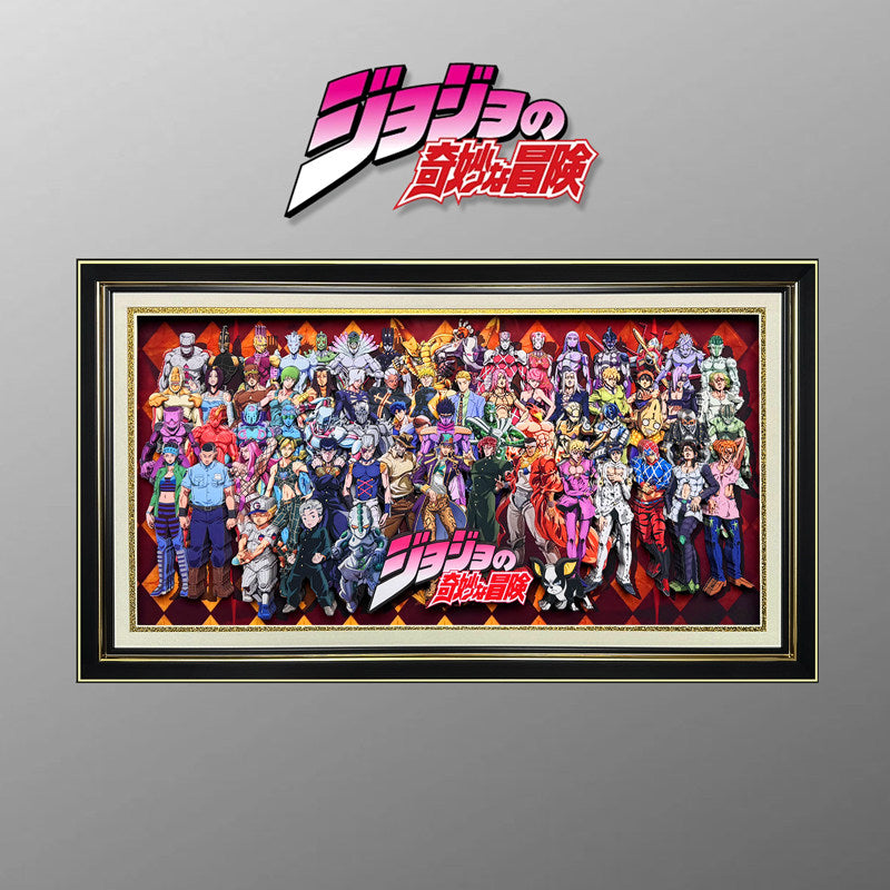 JoJo Stand Users and Stands Collection 3D framed artwork – detail view 5
