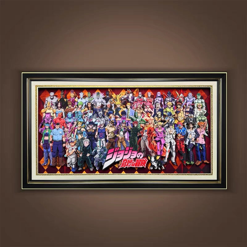 JoJo’s Bizarre Adventure All-Star Framed Art | Anime Collector Wall Display