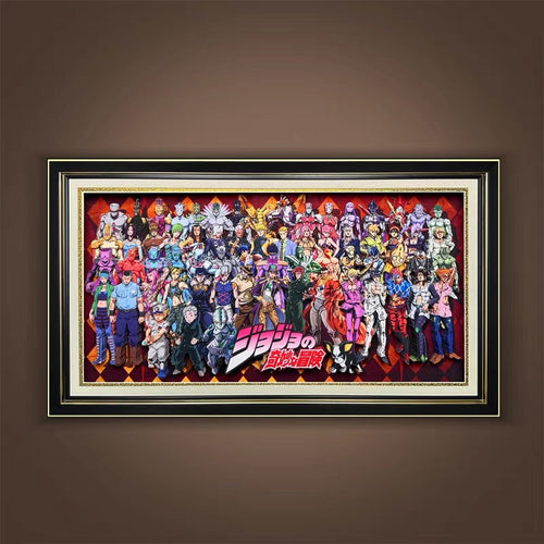 JoJo’s Bizarre Adventure All-Star Framed Art | Anime Collector Wall Display
