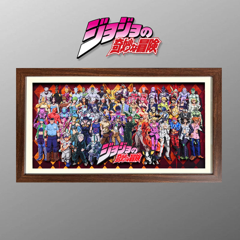 JoJo Stand Users and Stands Collection 3D framed artwork – detail view 6