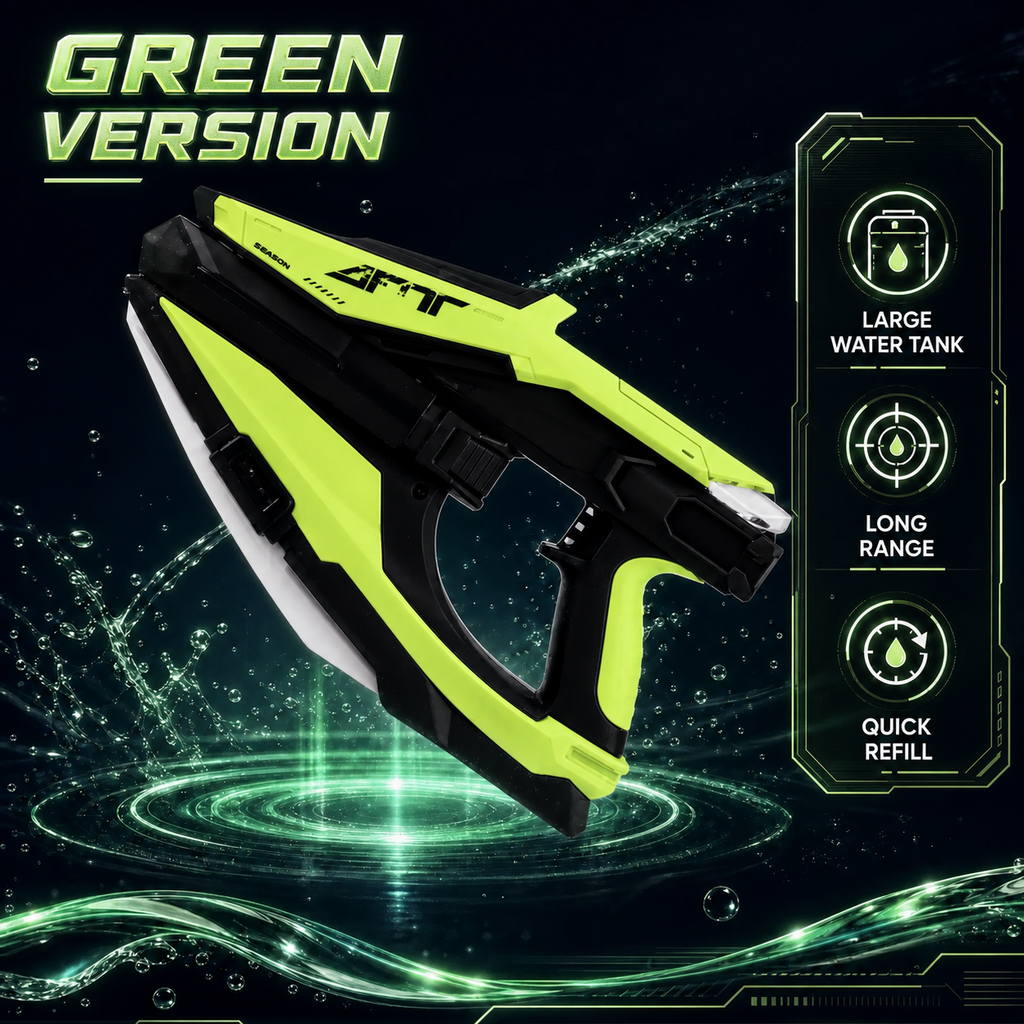 AquaStrike X1 Neon Electric Water Blaster – USB-C Rechargeable, 7–10M Range