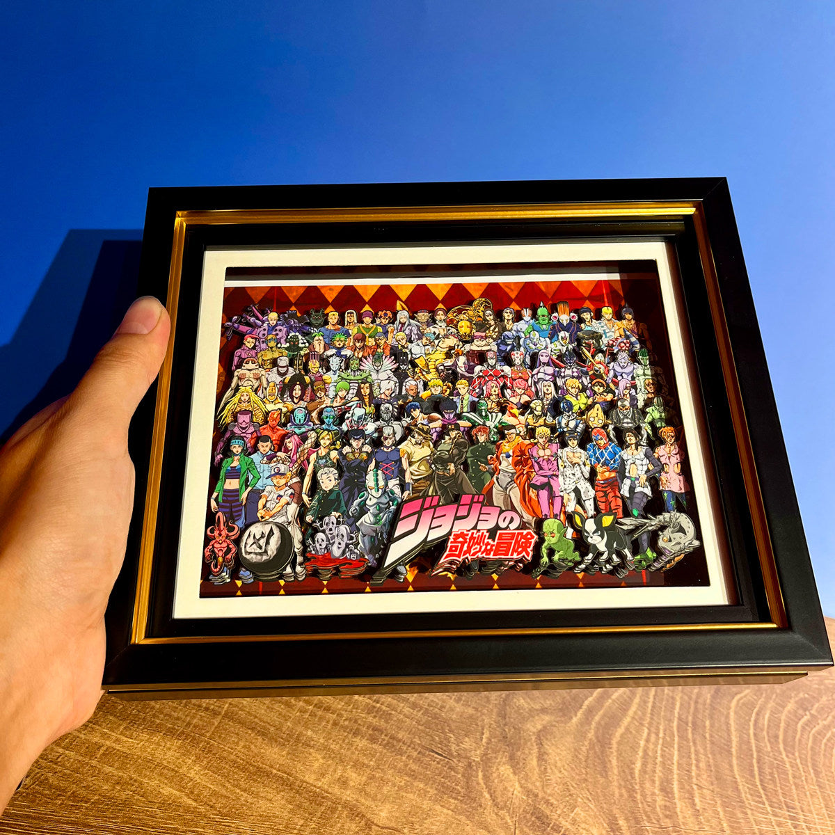 JoJo All-Star Character Collection 3D framed artwork – detail view 5