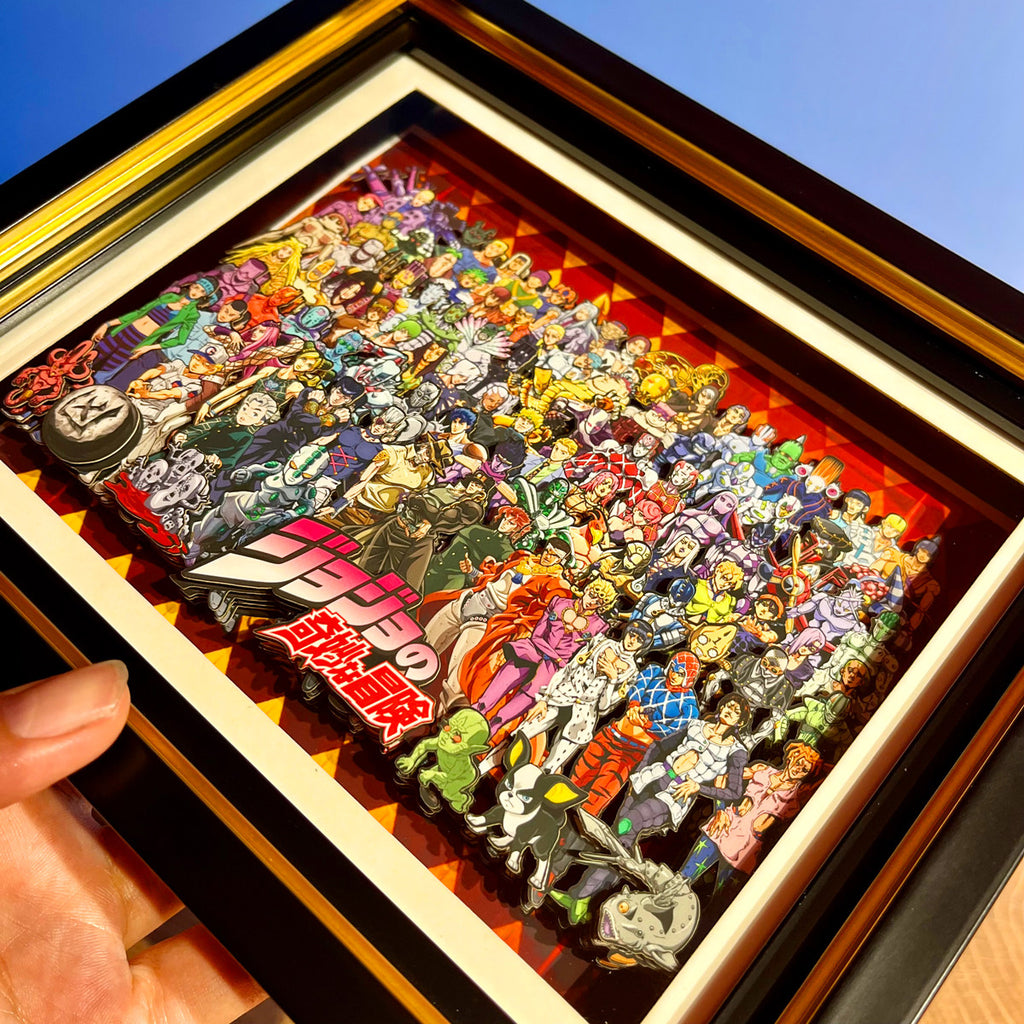 JoJo All-Star Character Collection 3D framed artwork – detail view 6