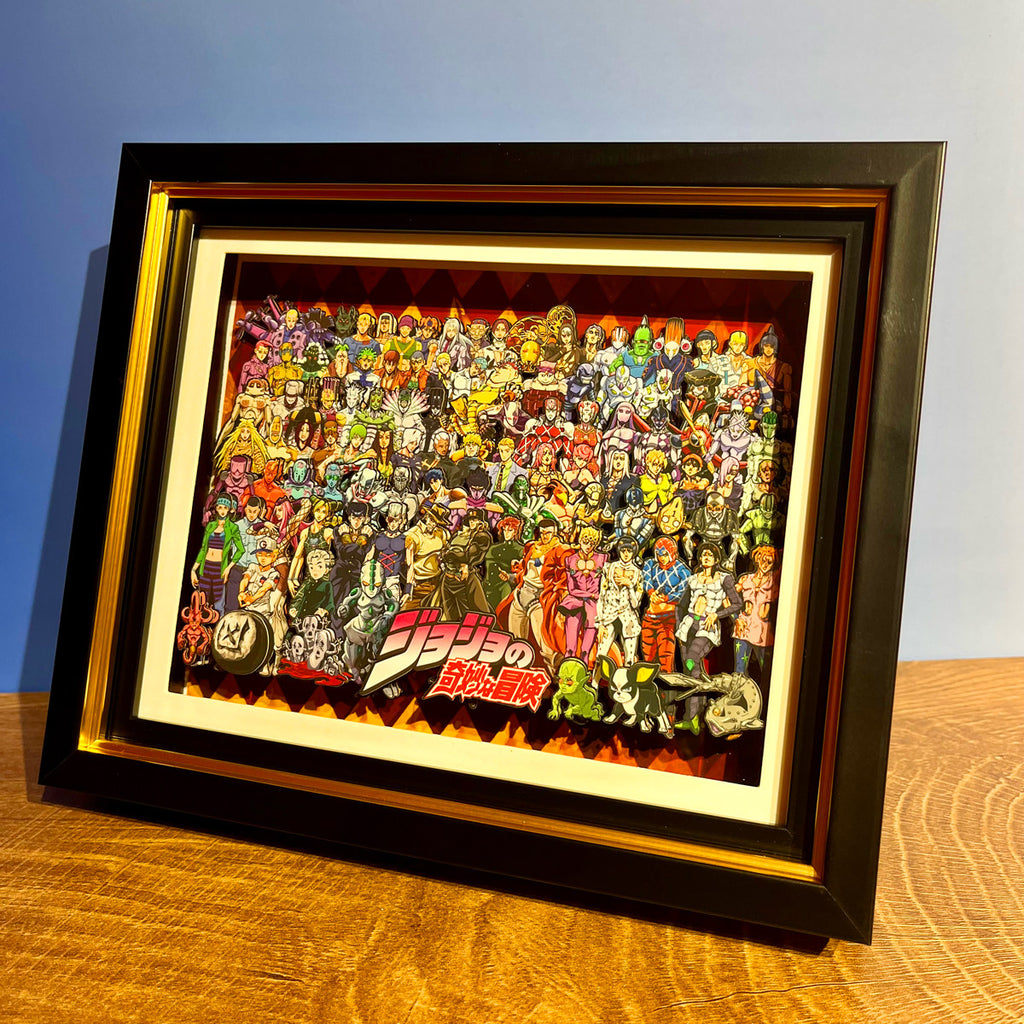 JoJo All-Star Character Collection 3D framed artwork – detail view 7