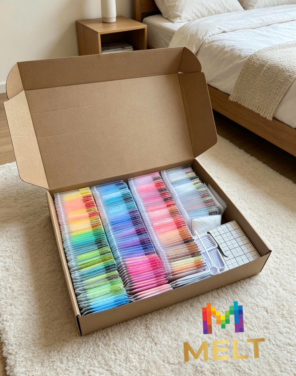 MeltMuse 221-color Master Paletter Fuse Bead Kit (With Pro Organizer & Tools)